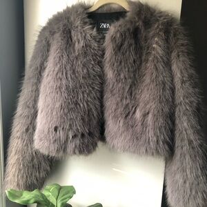 ZARA FUR COAT